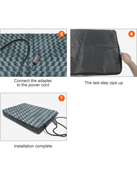 Cama Térmica Ortopédica para Perros HyphessAda Grande 91x68cm