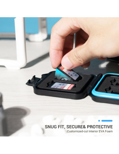 Estuche JJC para 12 Tarjetas de Memoria SD y Micro SD