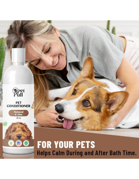 Champú Natural para Perros PET PULL 16 oz Avena y Aloe
