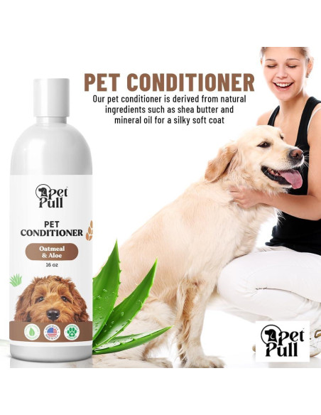 Champú Natural para Perros PET PULL 16 oz Avena y Aloe