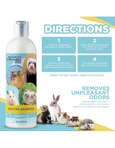 Champú Critter Atlantic Rush 227 g para Mascotas Pequeñas