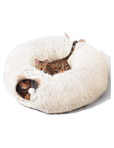 Túnel para Gatos NEZIN con Cama y Juguetes Multifuncionales