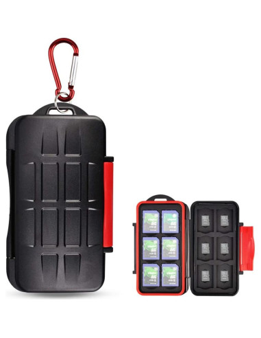 Funda Protectora Kiorafoto para 12 Tarjetas SD y Micro SD