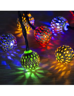 Luces de Cuerda Solares Brightown 60 LED 11m Multicolor 2