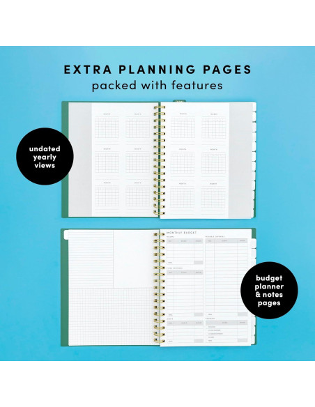 Planificador Sin Fecha 12 Meses Paperage Lavanda 19x23 cm