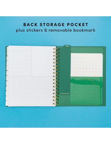 Planificador Sin Fecha 12 Meses Paperage Lavanda 19x23 cm