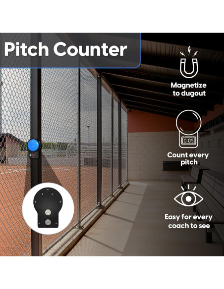 Contador Digital Grande Magnético Contador Redondo Fácil