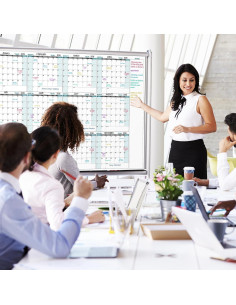 Calendario de Pizarra Blanca Grande Lemome 147x94 cm 12 Meses 2