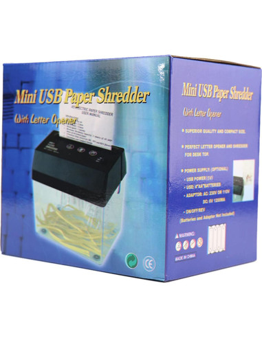 Cortadora de Papel Eléctrica FTVOGUE Mini A6 USB Automática