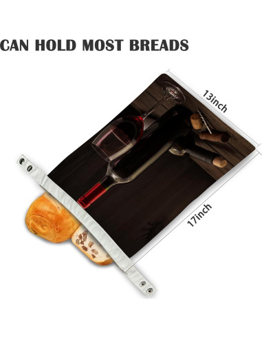 Bolsas de Pan Reutilizables de Cera de Abeja SINENRY - 2 Unidades