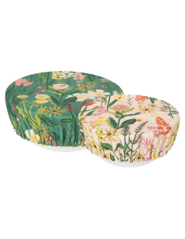 Cubiertas de Tazón Reutilizables Now Designs Abejas y Flores - Set de 2