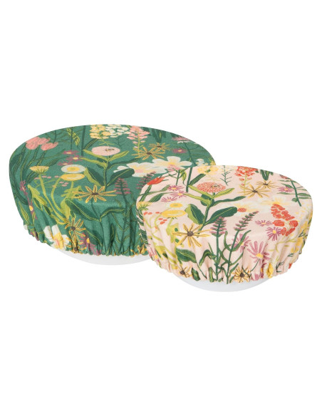 Cubiertas de Tazón Reutilizables Now Designs Abejas y Flores - Set de 2