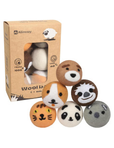 Bolas de Secadora de Lana ALLINCOZY Ecológicas 6 Unidades