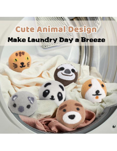 Bolas de Secadora de Lana ALLINCOZY Ecológicas 6 Unidades 2