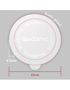 100 Tapas de Sellado Aluminio BinZetic para Nespresso Vertuo 62mm 2