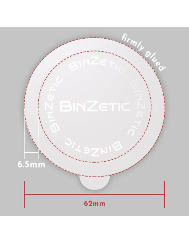 100 Tapas de Sellado Aluminio BinZetic para Nespresso Vertuo 62mm