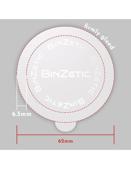 100 Tapas de Sellado Aluminio BinZetic para Nespresso Vertuo 62mm