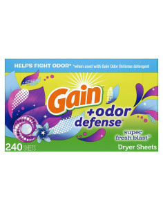 Hojas para Secadora Gain + Defensa contra Olores 240 ct