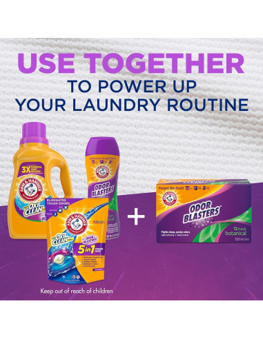 Hojas Suavizantes para Secadora ARM & HAMMER 80 Ct Aroma Fresco