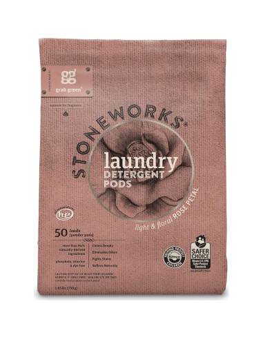 Cápsulas de Detergente y Hojas para Secadora Grab Green 80 Unidades Pétalo de Rosa