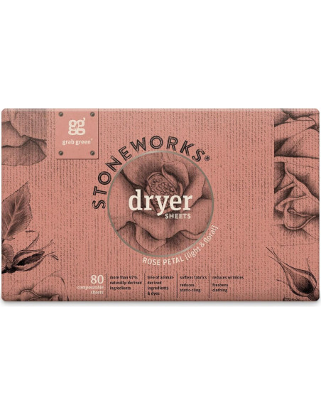 Cápsulas de Detergente y Hojas para Secadora Grab Green 80 Unidades Pétalo de Rosa