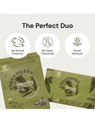 Cápsulas de Detergente y Hojas para Secadora Grab Green 80 Unidades Pétalo de Rosa