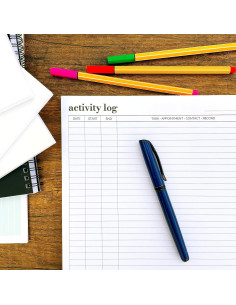 Bloc de Notas de Registro de Actividades HADIGU Carta 50 Hojas 2