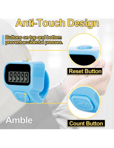 Contador Clicker Amble, Paquete de 6, Digital, 5 Dígitos 2