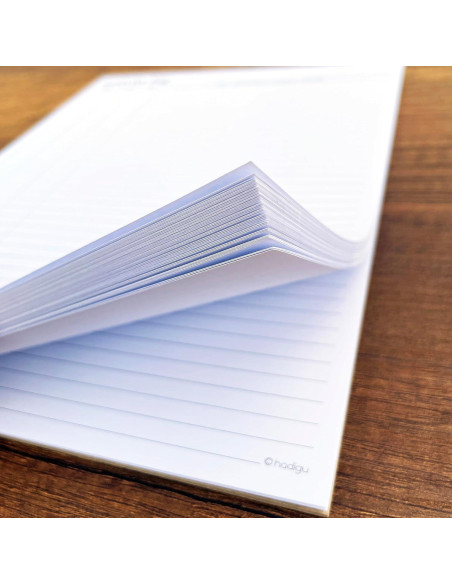 Bloc de Notas de Registro de Actividades HADIGU Carta 50 Hojas