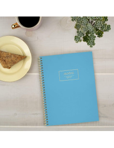 Cuaderno de Reuniones Cambridge Verde Azulado 80 Hojas Rayado 2