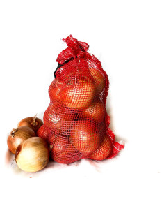 Bolsas de Malla Roja St. Boniface 12x20 cm 4.54 kg (5 unidades)