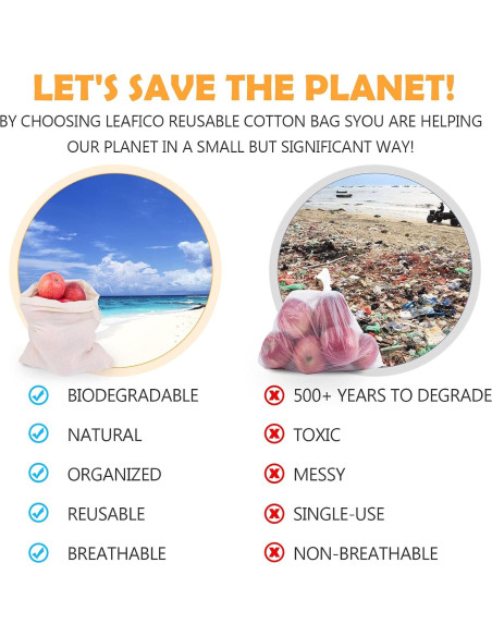 Paquete de 10 bolsas de leche de nuez Chielor - Algodón orgánico