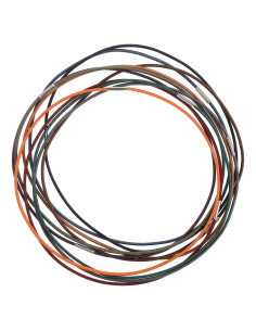 10 Bandas Elásticas Nylon para Cuadernos de Viaje 16cm