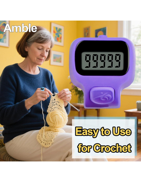 Contador Clicker Amble, Paquete de 6, Digital, 5 Dígitos