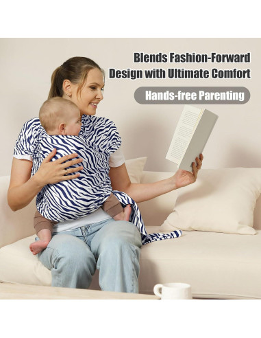 Fular para Bebés Rayas de Cebra SL-2025-AB 3.2-17.2 kg