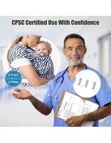 Fular para Bebés Rayas de Cebra SL-2025-AB 3.2-17.2 kg