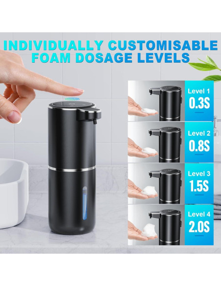 Dispensador Automático de Jabón Espumoso Amyzavls 380ml USB