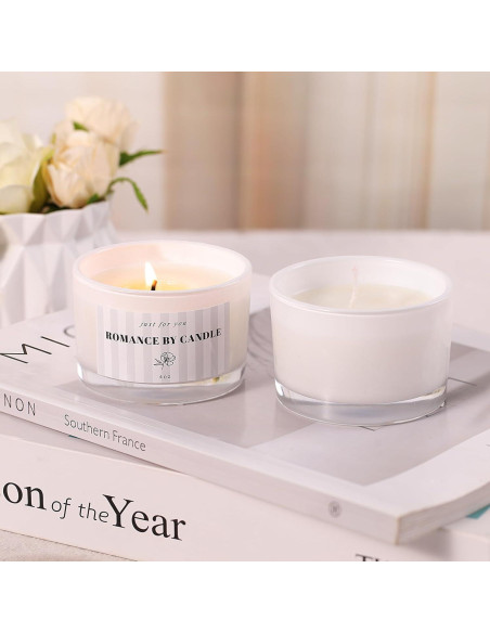 12 Tarros de Vidrio para Hacer Velas 4oz REISEN con Accesorios