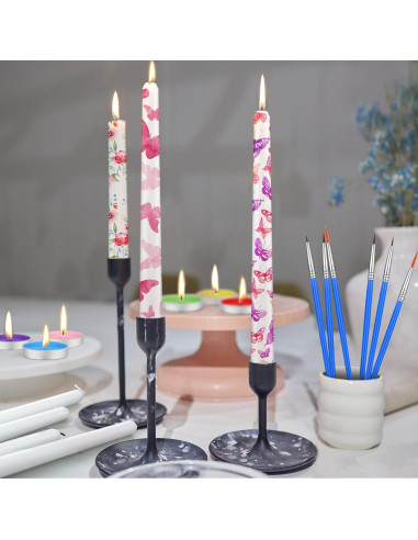 Kit de Pintura de Velas DIY MTLEE 78 Piezas Multicolor