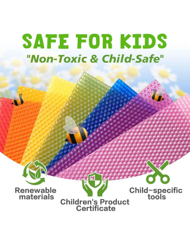 Kit de Fabricación de Velas de Cera de Abeja SMEAGOLORIYA 20.32 cm