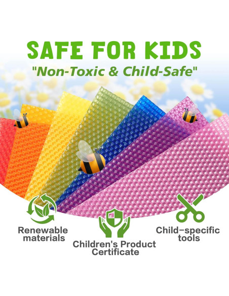 Kit de Fabricación de Velas de Cera de Abeja SMEAGOLORIYA 20.32 cm