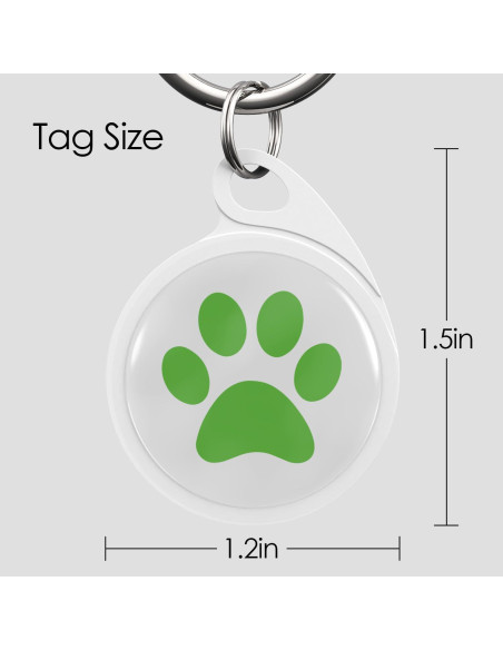Etiqueta de Perro QR FURMYLOVE Personalizada Verde 3.05x5.84cm