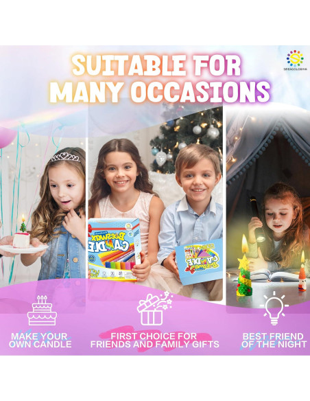 Kit de Fabricación de Velas de Cera de Abeja SMEAGOLORIYA 20.32 cm