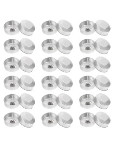 Kit 100 Soportes de Aluminio para Velas Tea Light EXCEART