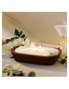 Kit de Recarga para Hacer Velas Conelist 1 lb Cera de Palma Jazmín