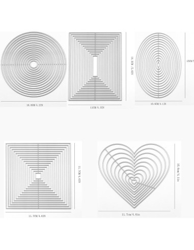 5 Troqueles de Corte de Metal CYFUN para Manualidades
