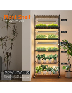 Estante de Plantas Bstrip con Luces de Crecimiento 180cm 2