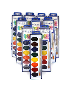 Pintura Acuarela Color Swell 10 Piezas Lavables para Niños