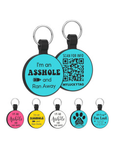 Etiqueta de Identificación QR MYLUCKYTAG para Mascotas - Silicona, Alerta de Ubicación