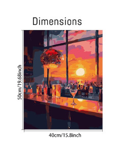 Kit de Pintura por Números Acrílica Canrichshop 40.64x50.8cm 2